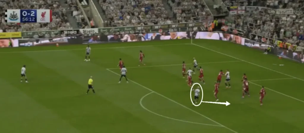 Livramento assisting Bruno Guimarães for 1–2.